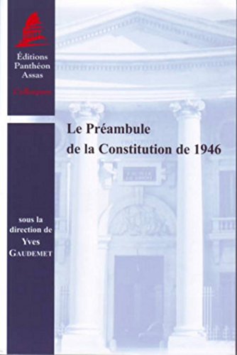 Stock image for Le Prambule de la Constitution de 1946 for sale by Revaluation Books