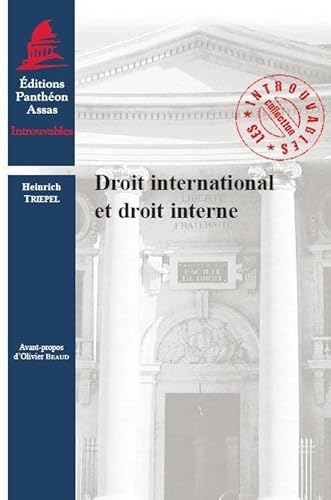 Stock image for DROIT INTERNATIONAL ET DROIT INTERNE for sale by Gallix