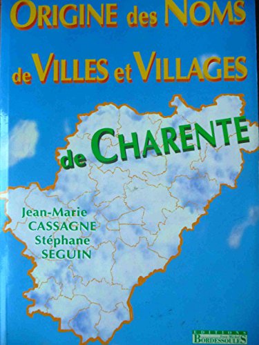 Stock image for Origine Noms Villes et Villages en 16 for sale by Ammareal