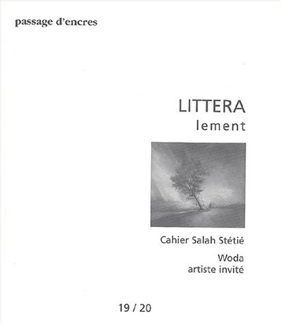 Stock image for Revue passage d'encres, numro 19 : La Lettre for sale by medimops