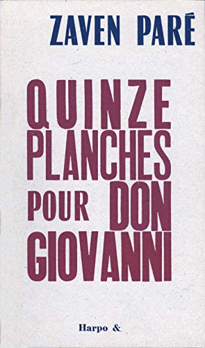 Stock image for 15 planches pour Don Giovanni for sale by librairie le Parnasse