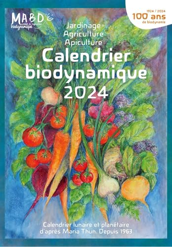 Imagen de archivo de Calendrier biodynamique 2024: Calendrier lunaire et plantaire d'aprs Maria Thun. Depuis 1963 a la venta por Librairie Pic de la Mirandole