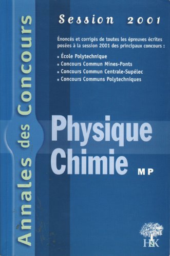 Beispielbild fr Annales Physique et Chimie : MP 2001 zum Verkauf von Ammareal