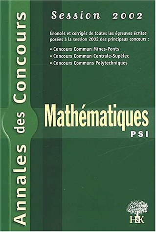 Beispielbild fr Mathmatiques PSI 2002 zum Verkauf von medimops