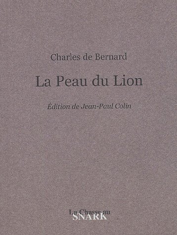 Stock image for La Peau du Lion for sale by Ammareal
