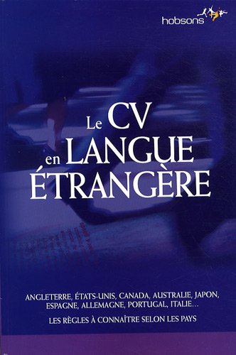 9782914077545: Le CV en langue trangre