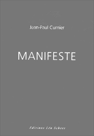 Stock image for Manifeste (LIGNES ET MANIFESTE) for sale by WorldofBooks