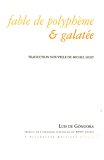 9782914387699: Fable de Polyphme et Galate: Edition bilingue franais-espagnol