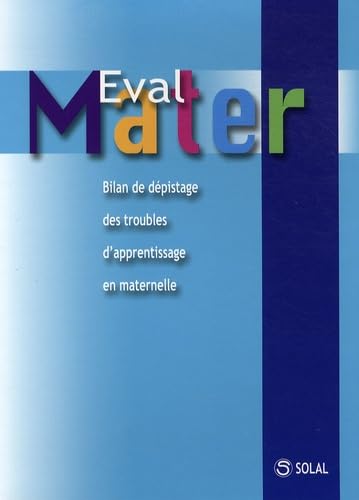 9782914513784: Eval Mater: Bilan de dpistage des troubles d'apprentissage en maternelle