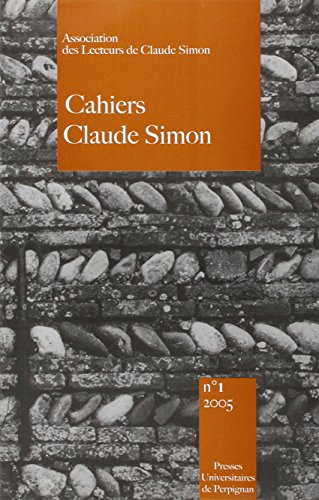 9782914518673: CAHIERS CLAUDE SIMON 1