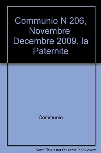 Beispielbild fr La paternit : Communio n206, novembre-dcembre 2009 zum Verkauf von Ammareal