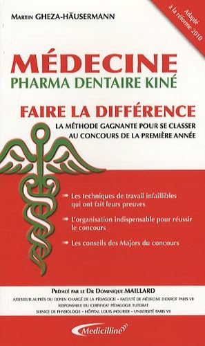 Beispielbild fr Mdecine pharma dentaire kin: Faire la diffrence : la mthode gagnante pour se classer au concours de premire anne zum Verkauf von Ammareal