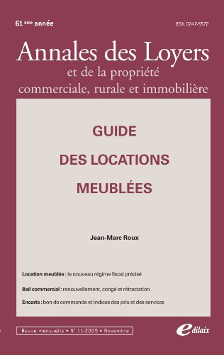 9782915334838: Guide des locations meubles