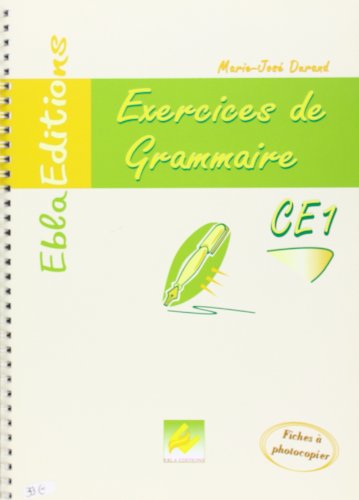 Imagen de archivo de CE1-Grammaire CE1 Durand, Marie-Jos a la venta por BIBLIO-NET