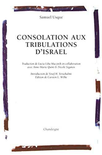 9782915540376: Consolation aux tribulations d'Isral