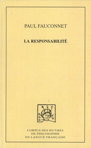 La responsabilite Etude de sociologie