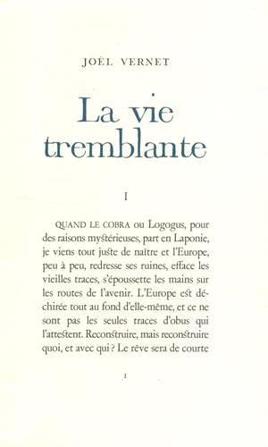 Beispielbild fr La vie tremblante zum Verkauf von La Plume Franglaise