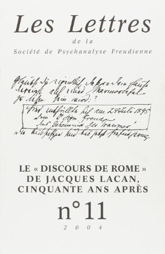 Beispielbild fr Les lettres de la n 11 2004 DISCOURS DE ROME [Paperback] Collectif zum Verkauf von LIVREAUTRESORSAS