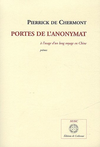 Beispielbild fr Portes de l'anonymat zum Verkauf von Ammareal