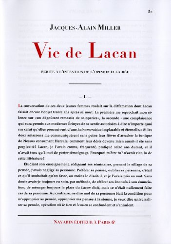 9782916124094: Vie de Lacan