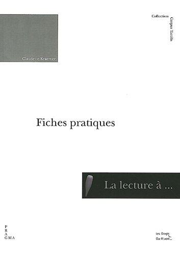 Imagen de archivo de Approche De La Lecture  Fleur De Peau Ou La Pr-lecture Braille : Fiches Pratiques a la venta por RECYCLIVRE