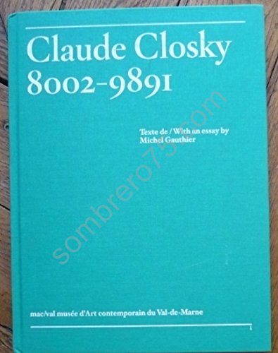 Imagen de archivo de Claude Closky. 8002-9891 a la venta por Librairie chemin des arts