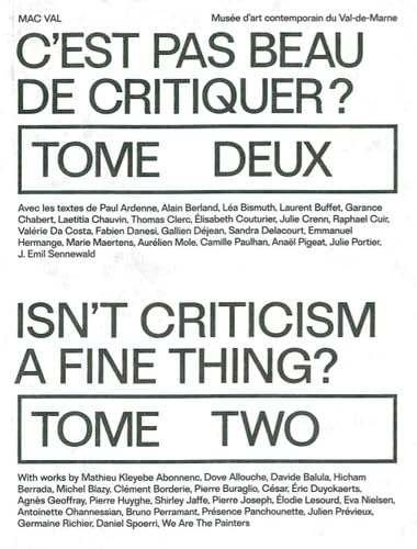 9782916324913: C'est pas beau de critiquer ?: Tome 2