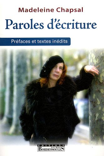 Stock image for Paroles d'criture for sale by Librairie Th  la page