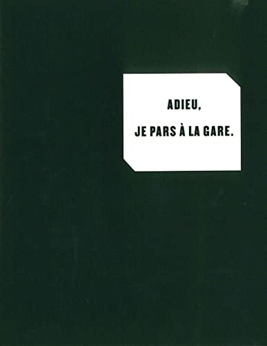 Imagen de archivo de Adieu, je pars  la gare. a la venta por Gallix