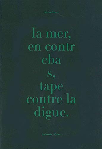 Beispielbild fr La Mer en contrebas, tape contre la digue [Broch] Liron, Jeremy zum Verkauf von BIBLIO-NET