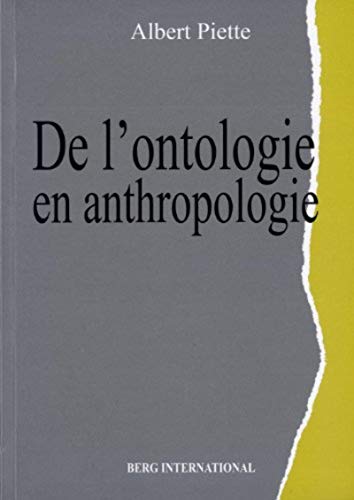 9782917191576: De l'ontologie en anthropologie