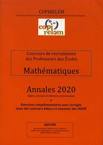 Stock image for Mathmatiques Concours De Recrutement Des Professeurs Des coles: Annales + Exercices Complmentaire for sale by RECYCLIVRE