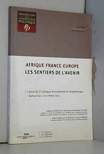 Stock image for Afrique-France-Europe for sale by Chapitre.com : livres et presse ancienne