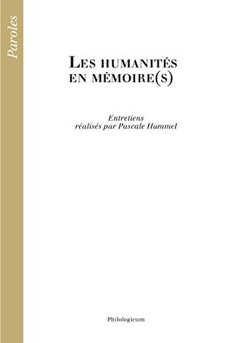 9782917741375: Les Humanites en Mmoire(S)