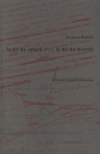 Beispielbild fr Le dit du ratur : Le dit du lzard zum Verkauf von medimops