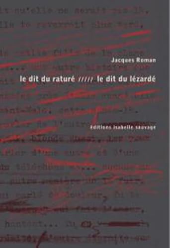 Stock image for Le dit du ratur : Le dit du lzard for sale by medimops