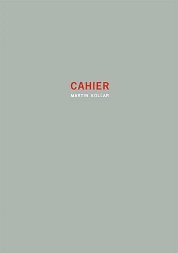 Cahier (9782919077038) by KollÃ¡r, Martin