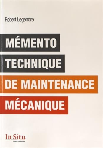 9782919188178: Mmento technique de maintenance mcanique