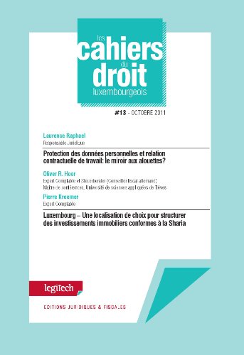 Cahier du droit luxembourgeois n 13 (9782919778157) by Unknown Author