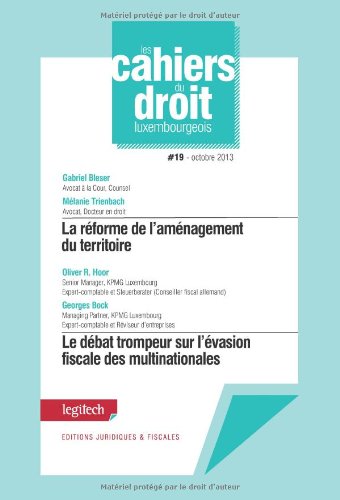 Beispielbild fr Cahier du droit luxembourgeois n 19 Divers zum Verkauf von BIBLIO-NET