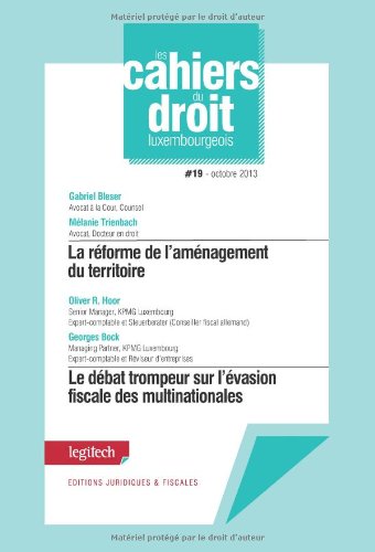 9782919778539: Cahier du droit luxembourgeois n 19