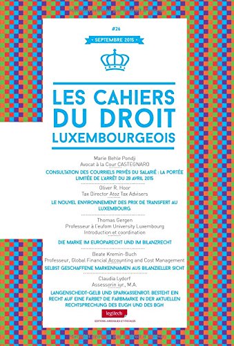 9782919778805: Cahier du droit luxembourgeois n 26