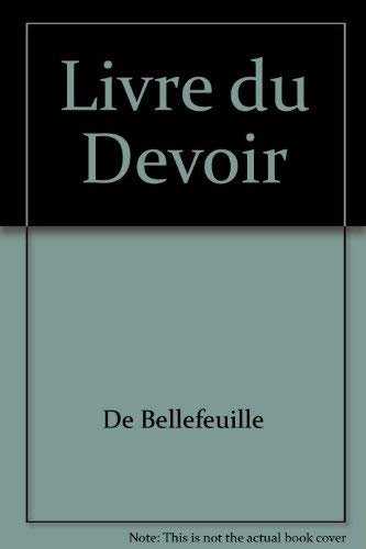 Beispielbild fr LIVRE DU DEVOIR (LE) zum Verkauf von Librairie La Canopee. Inc.