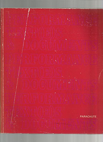 9782920284029: Performance text(e)s & documents: Actes du Colloque Performance et multidisciplinarite, postmodernisme, Montreal, 9, 10, 11 octobre 1980 = ... October 9, 10, 11, 1980 (French Edition)