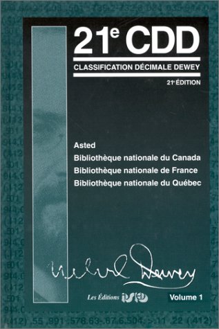 9782921548380: Classification dcimale Dewey et index: 4 volumes