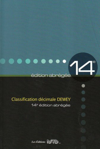 Stock image for Classification Dcimale Dewey Abrge Et Index for sale by RECYCLIVRE