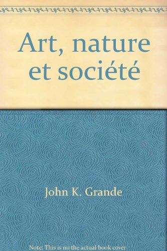 Imagen de archivo de Art, nature et socit a la venta por EPICERIE CULTURELLE