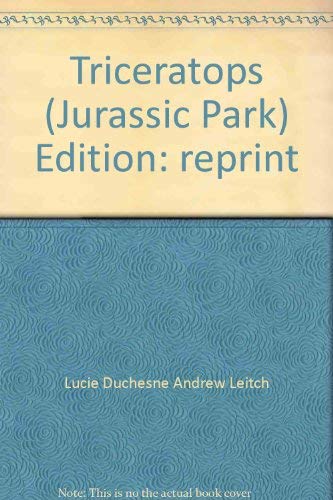 Stock image for Jurassic Park: Triceratops for sale by Irish Booksellers
