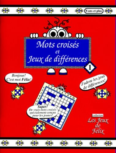 9782921820165: MOTS CROISES ET JEUX DIFF.T1