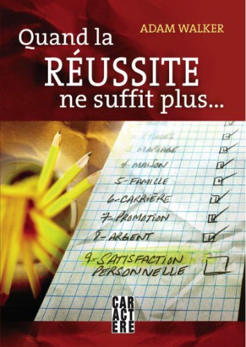 Beispielbild fr Quand la russite ne suffit plus. zum Verkauf von Better World Books